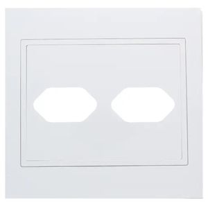 Placa 2 Tomadas 4x4 com Suporte - RVB-1300/58 - RAVENNA