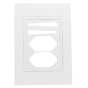 Placa 4x2 2 Interruptor com Suporte Branca - RVB-1300/64 - RAVENNA