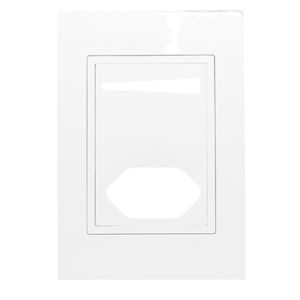 Placa 4x2 com 1 Interruptor e 1 Tomada com Suporte - RVB-1300/78 - RAVENNA
