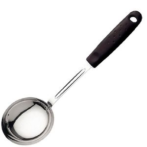 Concha em Aço Inox com Cabo Preto da Linha Utilitá - 25653100 - TRAMONTINA