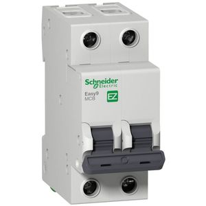 Disjuntor Easy9 2P com Curva C de 20 Ampères e 400 Volts - EZ9F33220 - SCHNEIDER