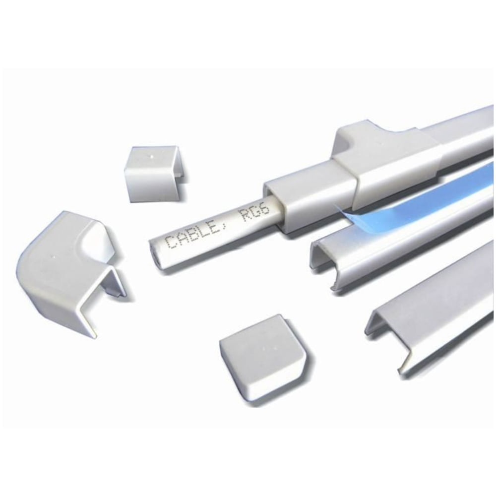 Imagem do produto Canaleta Dexson 10x10mm com Adesivo 2 Metros Branca - DXN10021 - SCHNEIDER