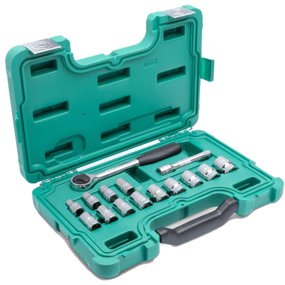 Imagem do produto Jogo de Soquetes Sextavado 1/2"" 15 Peças - ST09525SJ - SATA