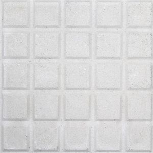 Piso 25 Dados Branco 20x20cm Amarrado com 20 Peças 0,80m² - ARTESANAL