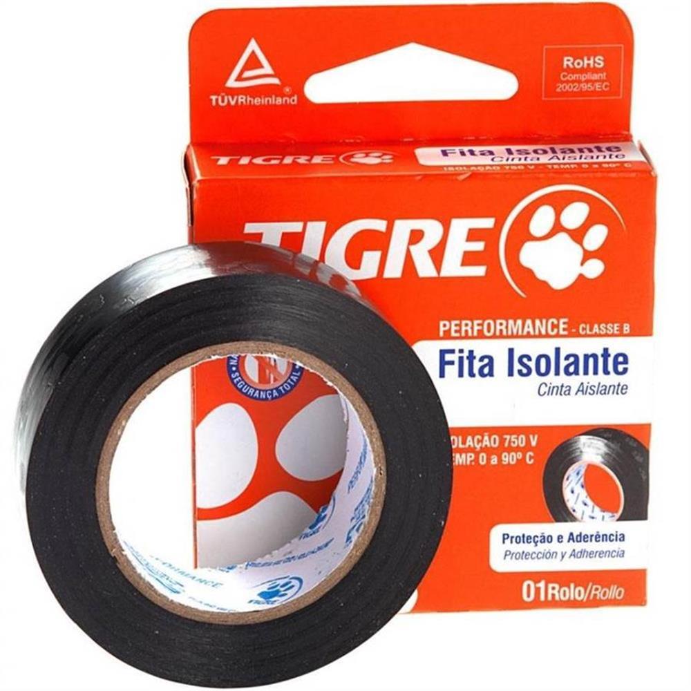 Imagem do produto Fita Isolante Performance Classe B Anti Chamas0,15mm x19mm x5m - 54.50.235.4 - TIGRE