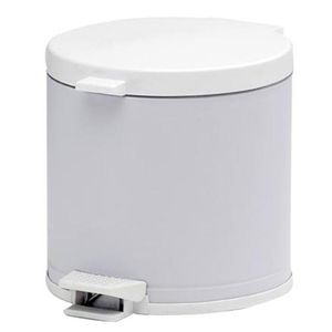 Lixeira Plástica Com Pedal 10.5 Litros Branca - 3561 - VIEL
