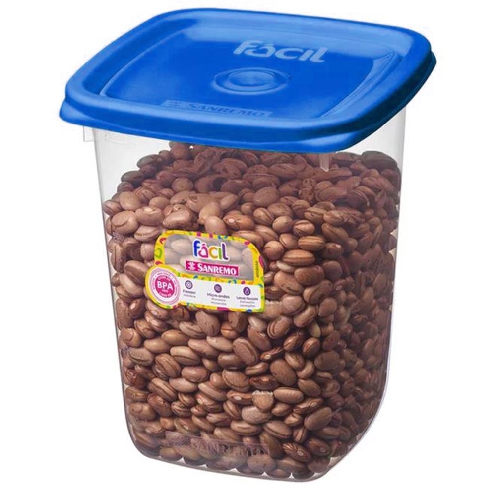 Imagem do produto Pote Quadrado Cores Sortidas 800ml - 146/6 - SANREMO