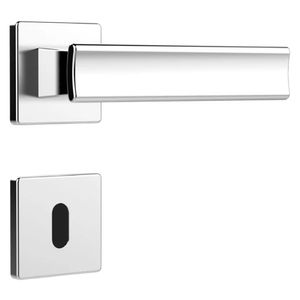 Fechadura para Porta Interna MZ640 Cromada 40mm com Roseta - 03640B4CR - PAPAIZ