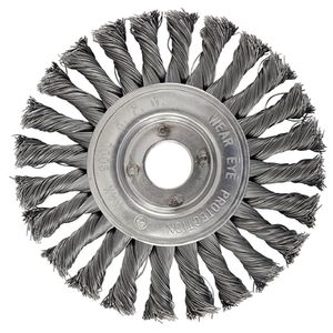 Escova de Aço Circular Trançada 178 x 13 mm - 7273 - BRASFORT