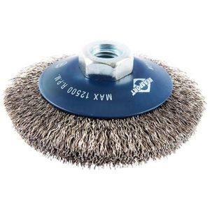 Escova de Aço Côncava Trançada 4 x M14 x 3/4"" - 7253 - BRASFORT