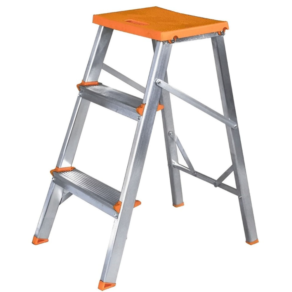 Imagem do produto Escada Banqueta De Alumínio com 3 Degraus Antiderrapantes - BAQ003 - AGATA