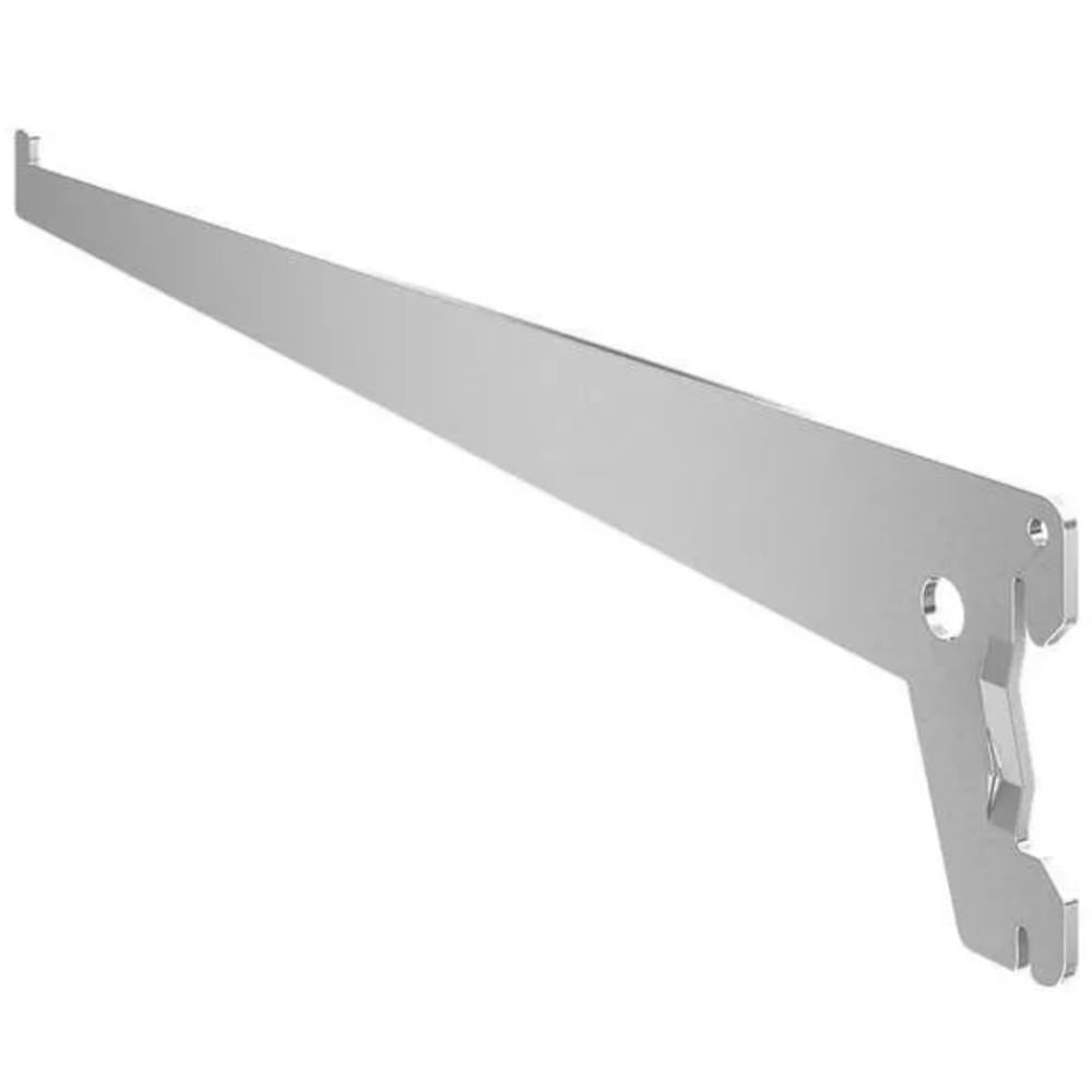 Imagem do produto Suporte Simples de Aço para Prateleiras 25cm Branco - SS-25-BR - MULTIVISÃO