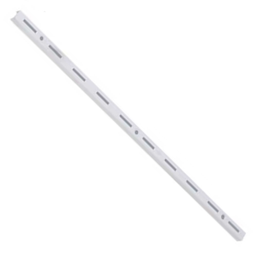 Imagem do produto Trilho Simples de Aço para Prateleira 100cm Branco - TS-100 - MULTIVISÃO
