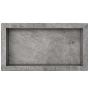 Nicho Diamante Em Porcelanato 60x30cm Cinza - P100342 - COZIMAX