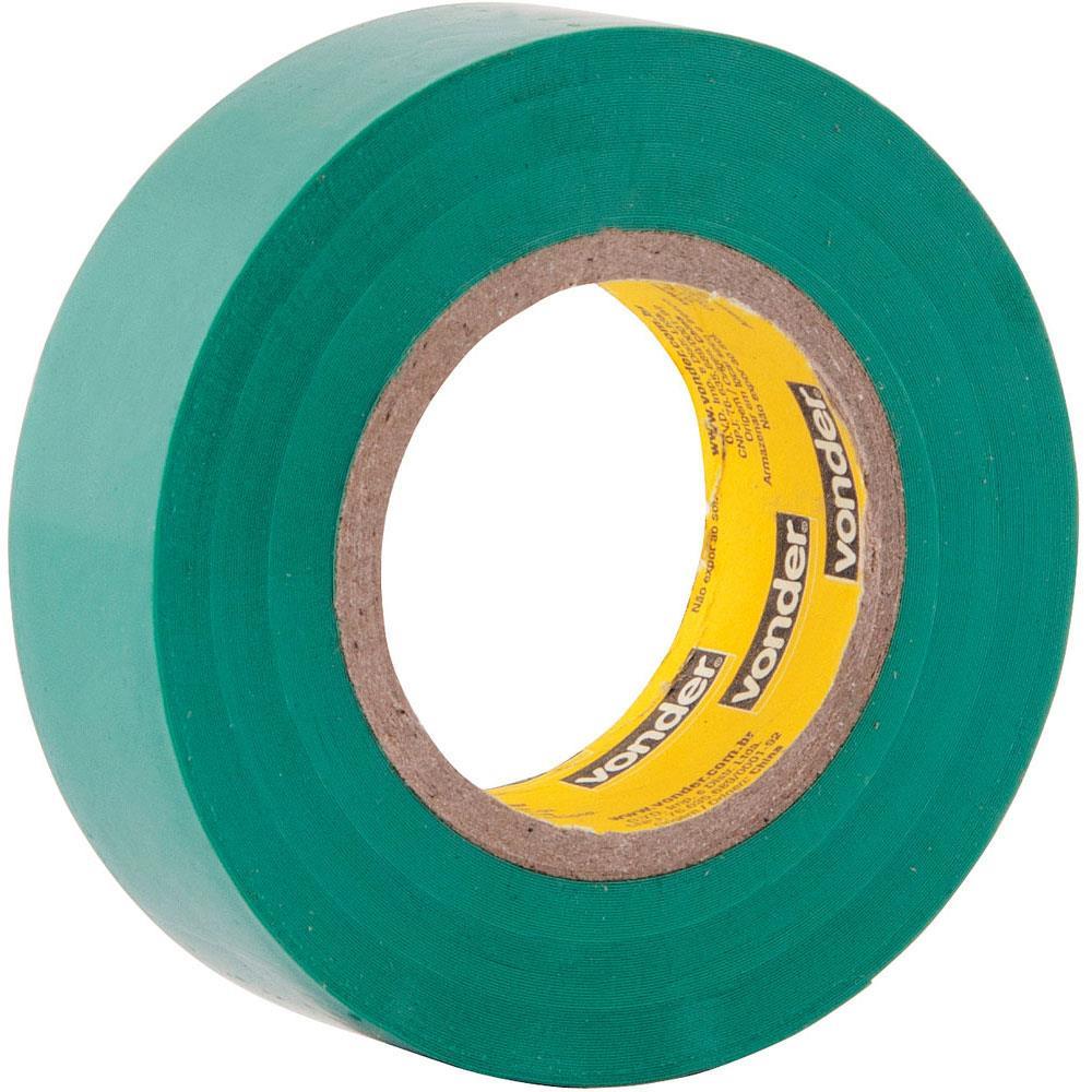 Imagem do produto Fita Isolante Verde 19mm x 10 Mts - 11.37.191.081 - VONDER
