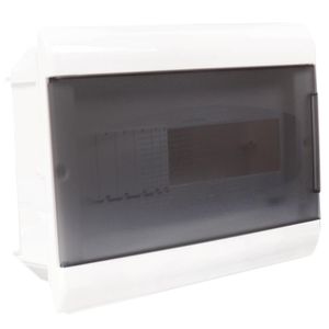 Quadro de Distribuição de Embutir Porta Transparente 12 DIN - SCM12TBR - STECK