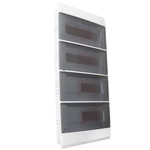 Quadro de Distribuição de Embutir 4X12 Porta Transparente - SCE48PT - STECK