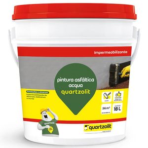 Pintura Asfáltica Acqua 18 Litros - 33583.02.34.056 - QUARTZOLIT