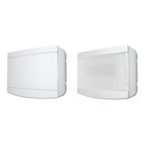 Quadro de Distribuição Sobrepor Para 6/8 Disjuntores Sem Barramento Porta Branca - 33.04.842.4 - TIGRE