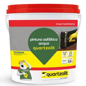 Pintura Asfáltica Acqua 3,6 Litros - 38010.03.34.056 - QUARTZOLIT