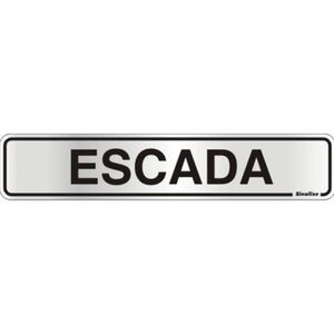 Placa auto-ades.5x25cm(escada) sinalize - 100AM - SINALIZE