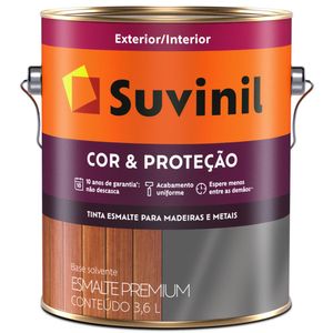 Tinta Esmalte Sintético Cor e Proteção Brilhante para Madeira e Metal 3.6 Litros Laranja - 53377292 - SUVINIL