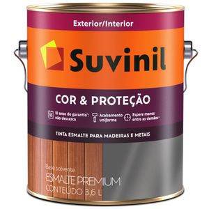 Tinta Esmalte Sintético Cor e Proteção Brilhante Para Madeira e Metal 3,6 Litros Marfim - 53379147 - SUVINIL