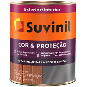 Tinta Esmalte Sintético Cor e Proteção Brilhante Para Madeira e Metal 900ml Marfim - 53379200 - SUVINIL