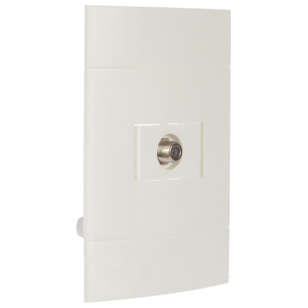 Imagem do produto Conjunto Tomada para Antena de TV para Cabo Coaxial 9mm Branco Lunare - PRM44111 - SCHNEIDER