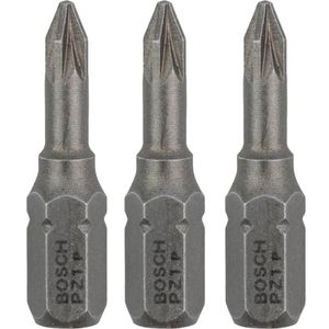 Bits Pozidrive Extra Hard PZ1 25mm 3 Unidades - 2607001554000 - BOSCH