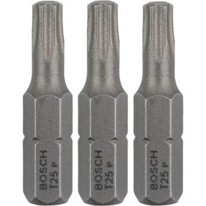 Bits Torx Extra Hard T25 25mm 3 Unidades - 2607001615000 - BOSCH