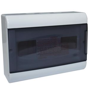 Quadro de Distribuição de Sobrepor Porta Transparente 12 DIN - SCV12PT - STECK