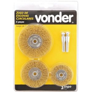 Jogo de Escovas Circulares de Aço - 35.99.518.860 - VONDER