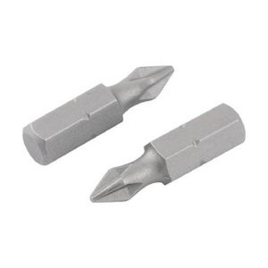 Bits Phillips com Encaixe de 1/4" e Ponta nº 1 de 3/16" x 25mm com 2 peças - 3539201025 - VONDER