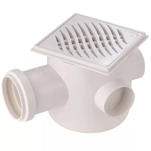 Corpo Caixa Sifão Porta-Grelha Quadrada Branco 100x100x50mm - 27019919 - TIGRE