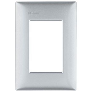 Placa 3 postos 4x2 prata m5p3pt pial - M5P3PT/BTICINO - PIAL