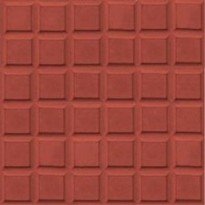 Piso 36 Dados Vermelho 30x30cm Amarrado com 5 Peças 0,45m² - ARTESANAL