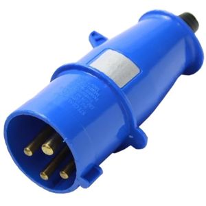 Plugue 3P+T 32A 200/250V 9H Azul - N-4279 - STECK