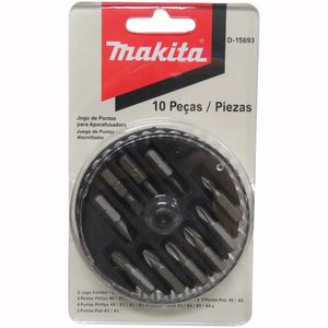 Jogo de Bits Para Parafusadeira 10 Peças - D-15693 - MAKITA