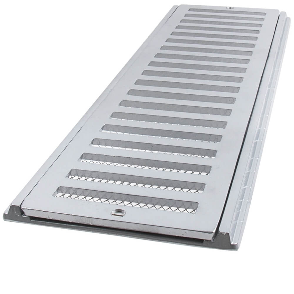 Imagem do produto Grelha e Porta Grelha de Alumínio com Tela 15x100cm - CJ15100CTE - LGMAIS