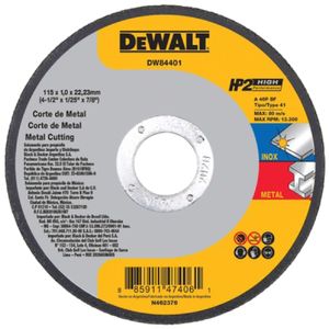 Disco de Corte Inox Dewalt HP2 4-1/2’’ - DW84401 - DEWALT