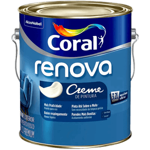Tinta Creme Renova 3,2 Litros Algodão Egípcio - 5300336 - CORAL