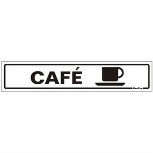 Placa de Poliestireno Auto-Adesiva 5x25cm Café - 200 BR - SINALIZE