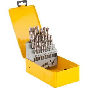 Jogo de Brocas Din 338 hss 1 mm a 13 mm Com 25 Peças - 53 53 001 130 - VONDER