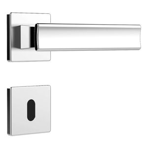 Fechadura para Porta Interna MZ640 Cromo Acetinado 40mm com Roseta - 03640B4CA - PAPAIZ