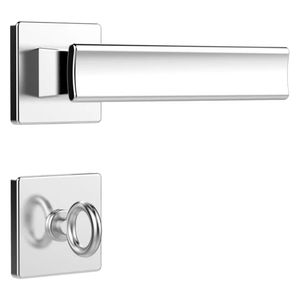 Fechadura para Porta de Banheiro MZ640 Design Cromada 40mm com Roseta - 03640B5CR - PAPAIZ