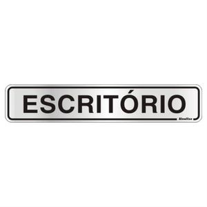 Placa auto-ades.5x25cm(escrit.) sinalize - 100AW - SINALIZE