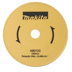 Disco Diamantado Liso 180mm - A-80123 - MAKITA