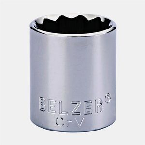 Soquete Estriado Encaixe 1/2 22mm CRV - 204013BBR - BELZER