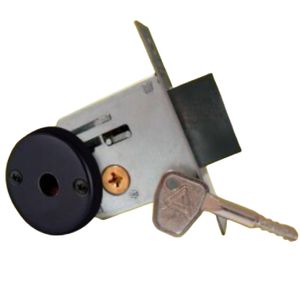 Trava de Segurança Simples Preto Fosco em Blister F2000 - 025502 - ALIANÇA